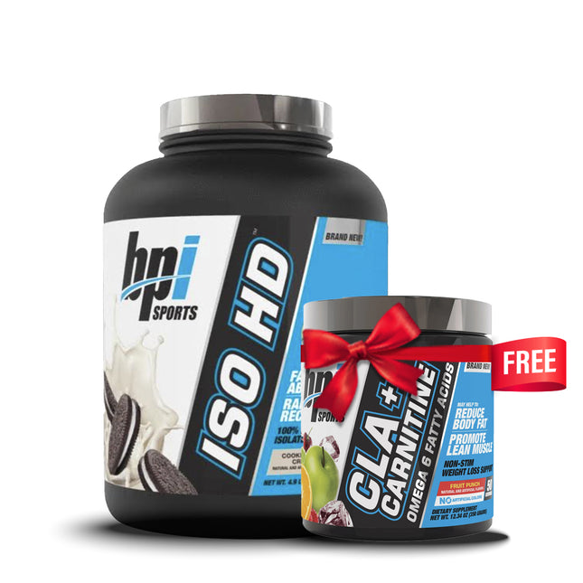 BPI Sports ISO HD + FREE CLA + Carnitine