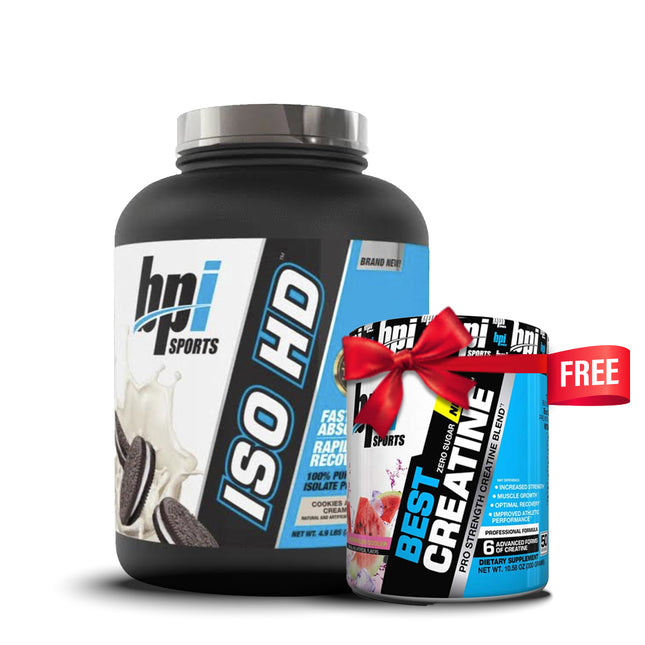 BPI Sports ISO HD + FREE Best Creatine