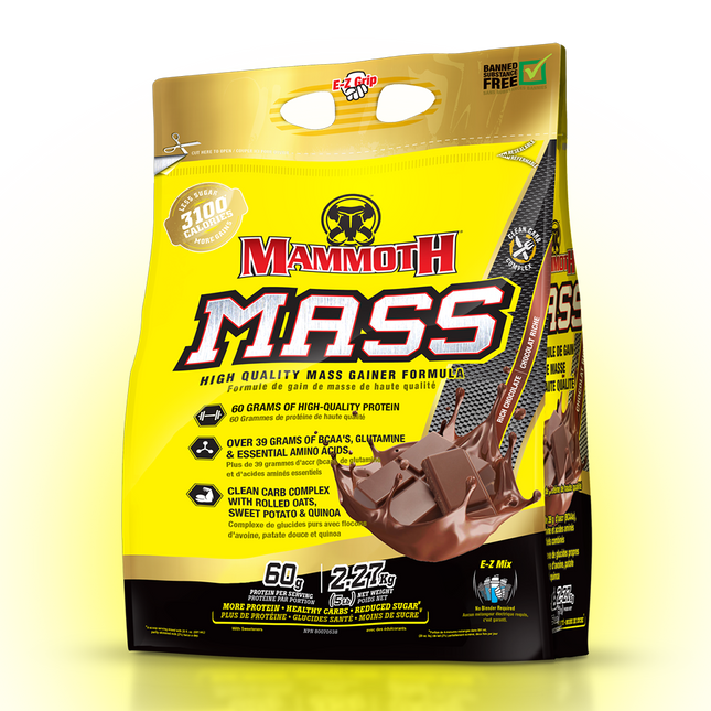 Mammoth Mass – High-Calorie Mass Gainer - 5lb