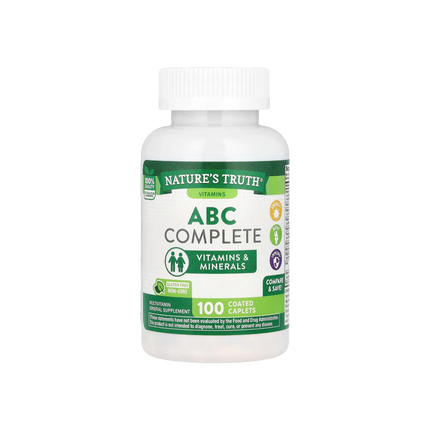 Nature’s Truth ABC Complete Multivitamin – 100 Coated Caplets