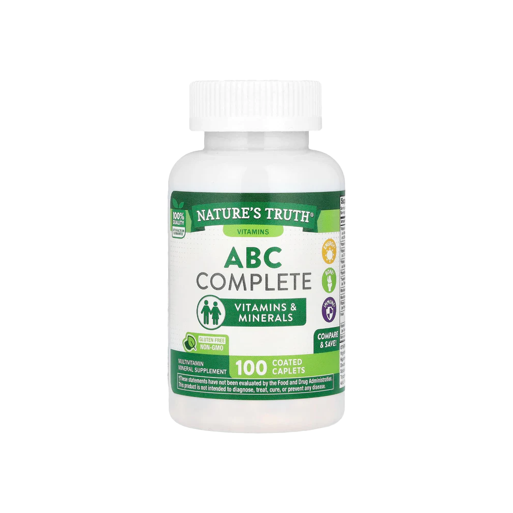 Nature’s Truth ABC Complete Multivitamin – 100 Coated Caplets