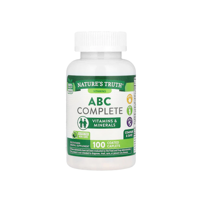 Nature’s Truth ABC Complete Multivitamin – 100 Coated Caplets