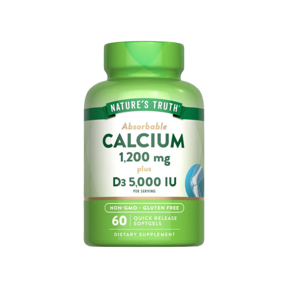 Nature’s Truth Absorbable Calcium 1200 mg + Vitamin D3 5000 IU