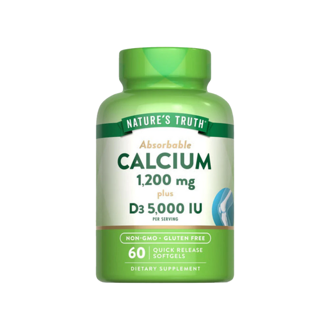 Nature’s Truth Absorbable Calcium 1200 mg + Vitamin D3 5000 IU