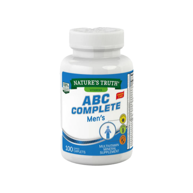 Nature’s Truth Men’s Complete Multivitamin – 100 Coated Caplets