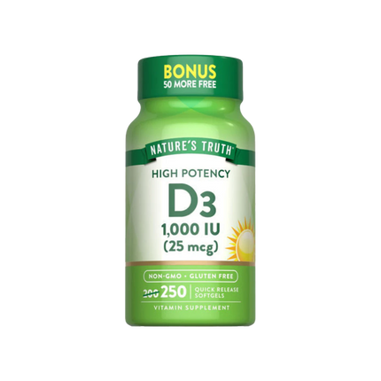 Nature’s Truth Vitamin D3 1,000 IU