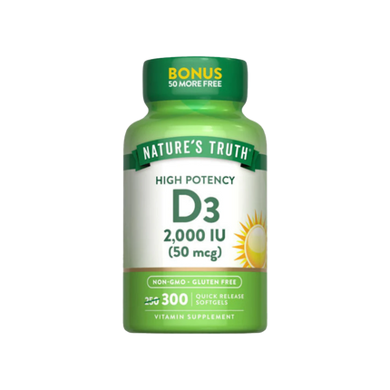 Nature’s Truth Vitamin D3 2,000 IU