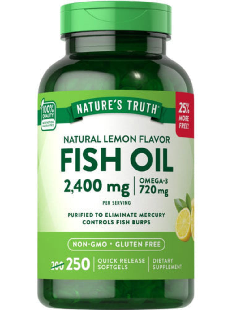 Nature’s Truth Fish Oil Omega‑3 2000 mg