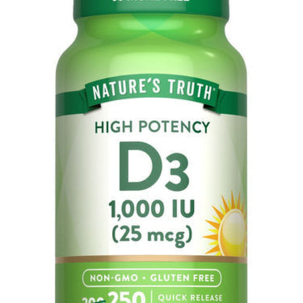 Nature’s Truth Vitamin D3 1,000 IU