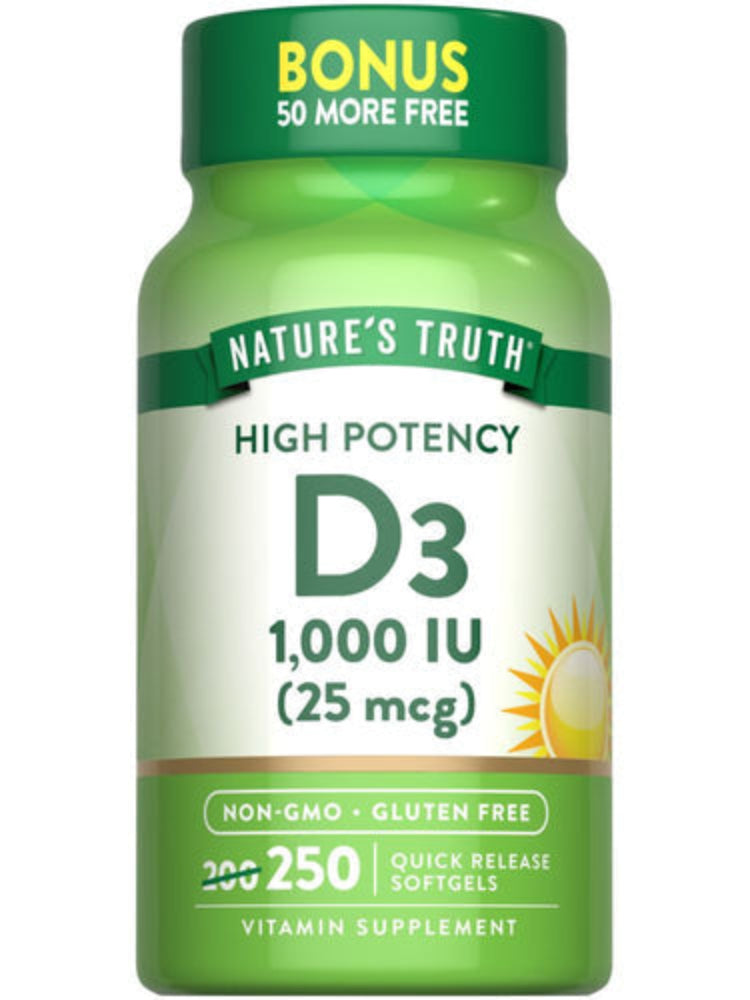 Nature’s Truth Vitamin D3 1,000 IU