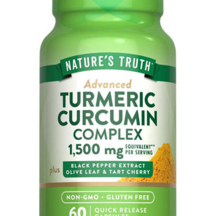Nature’s Truth Turmeric Curcumin 1500 mg Complex with Black Pepper