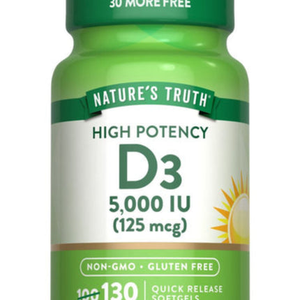 Nature’s Truth Vitamin D3 – 5,000 IU
