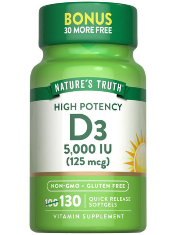 Nature’s Truth Vitamin D3 – 5,000 IU