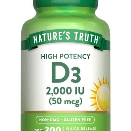 Nature’s Truth Vitamin D3 2,000 IU