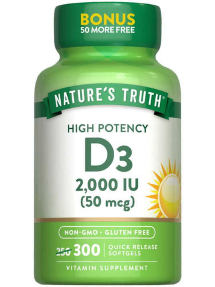 Nature’s Truth Vitamin D3 2,000 IU