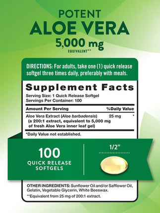 Nature’s Truth Aloe Vera 5000 mg