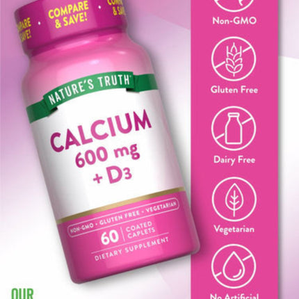 Nature’s Truth Calcium 600 mg + Vitamin D3 800 IU