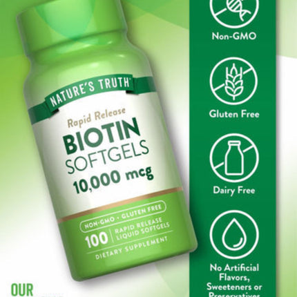 Nature’s Truth Biotin 10,000 mcg