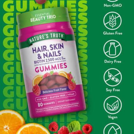 Nature’s Truth Hair, Skin &amp; Nails – 2,500 mcg Biotin