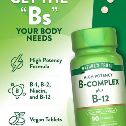 Nature’s Truth Vitamin B Complex with B‑12